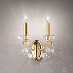 Austroluxin seinävalaisin Carmen II, kristallilasi, 24 K kullatut