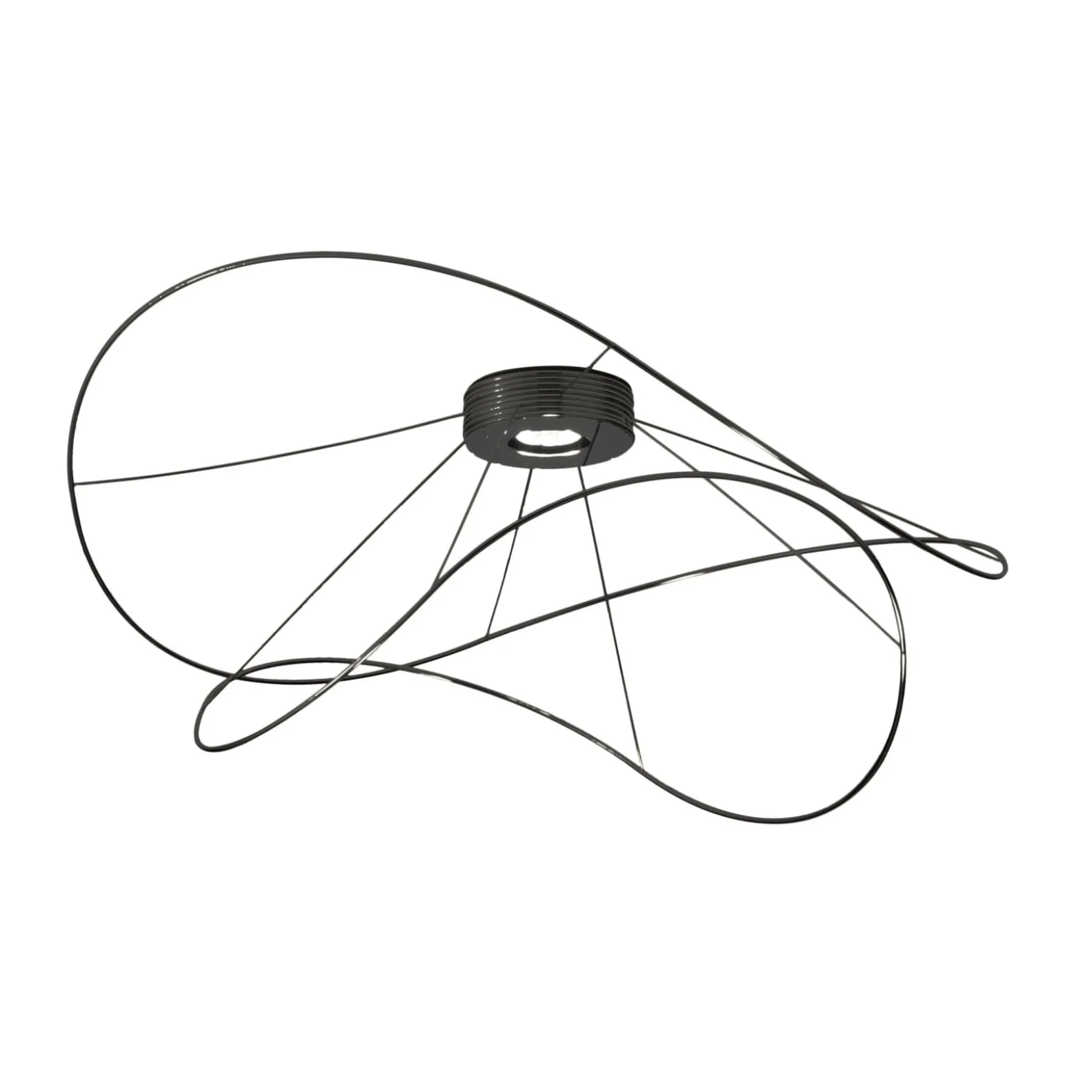 Axolight Hoops 2 LED-kattovalaisin, musta
