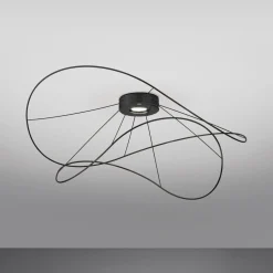 Axolight Hoops 2 LED-kattovalaisin, musta