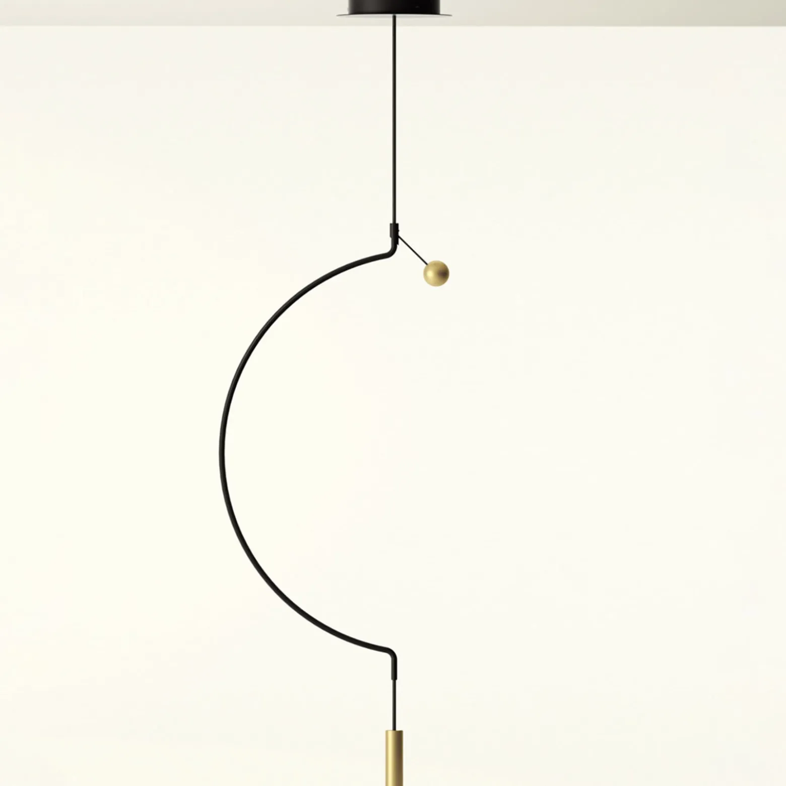 Axolight Liaison M1 riippuvalo musta/kulta 46cm