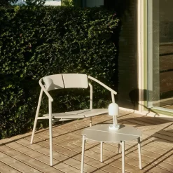 AYTM LED-akkukäyttöinen pöytävalaisin Luceo, valkoinen, IP44