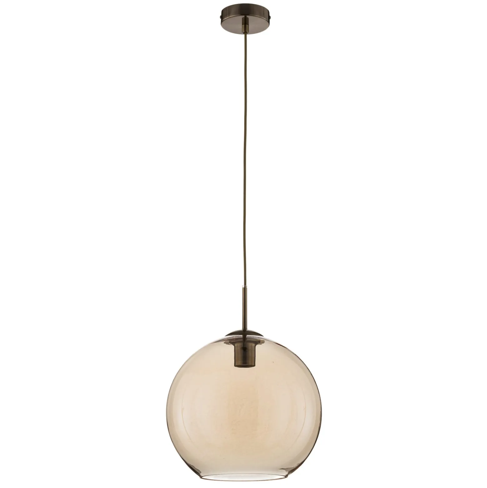 Balls-riippuvalaisin, meripihka, lasivarj. 30 cm
