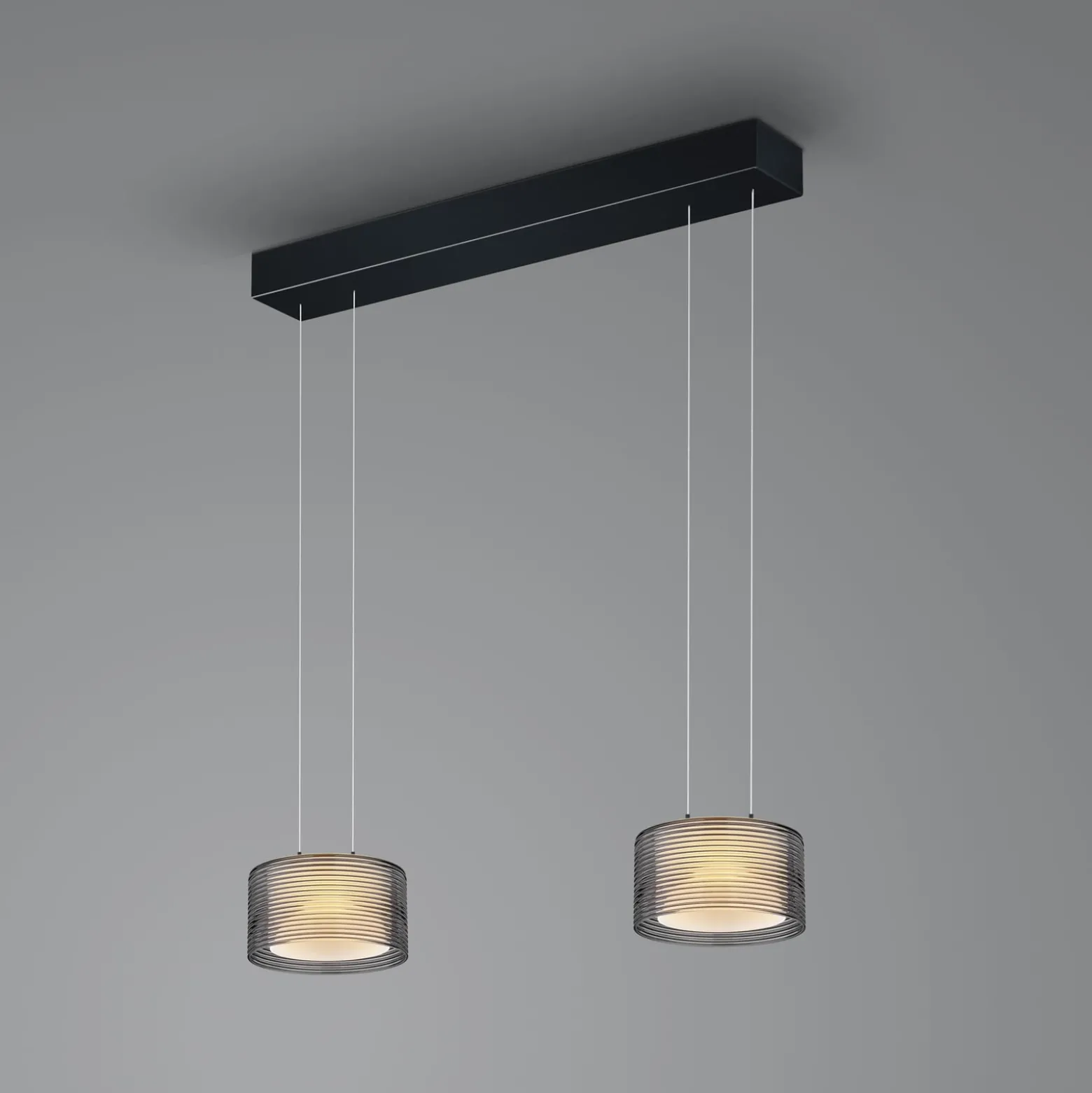 BANKAMP Grand Groove LED-riippuvalaisin, kaksivaloinen versio