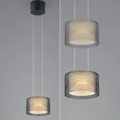 BANKAMP Grand Groove LED-riippuvalaisin, yksi lamppuinen