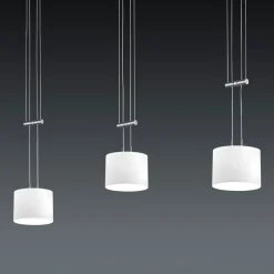 BANKAMP Grazia -riippuvalo ZigBee 3-lamp. nikkeli