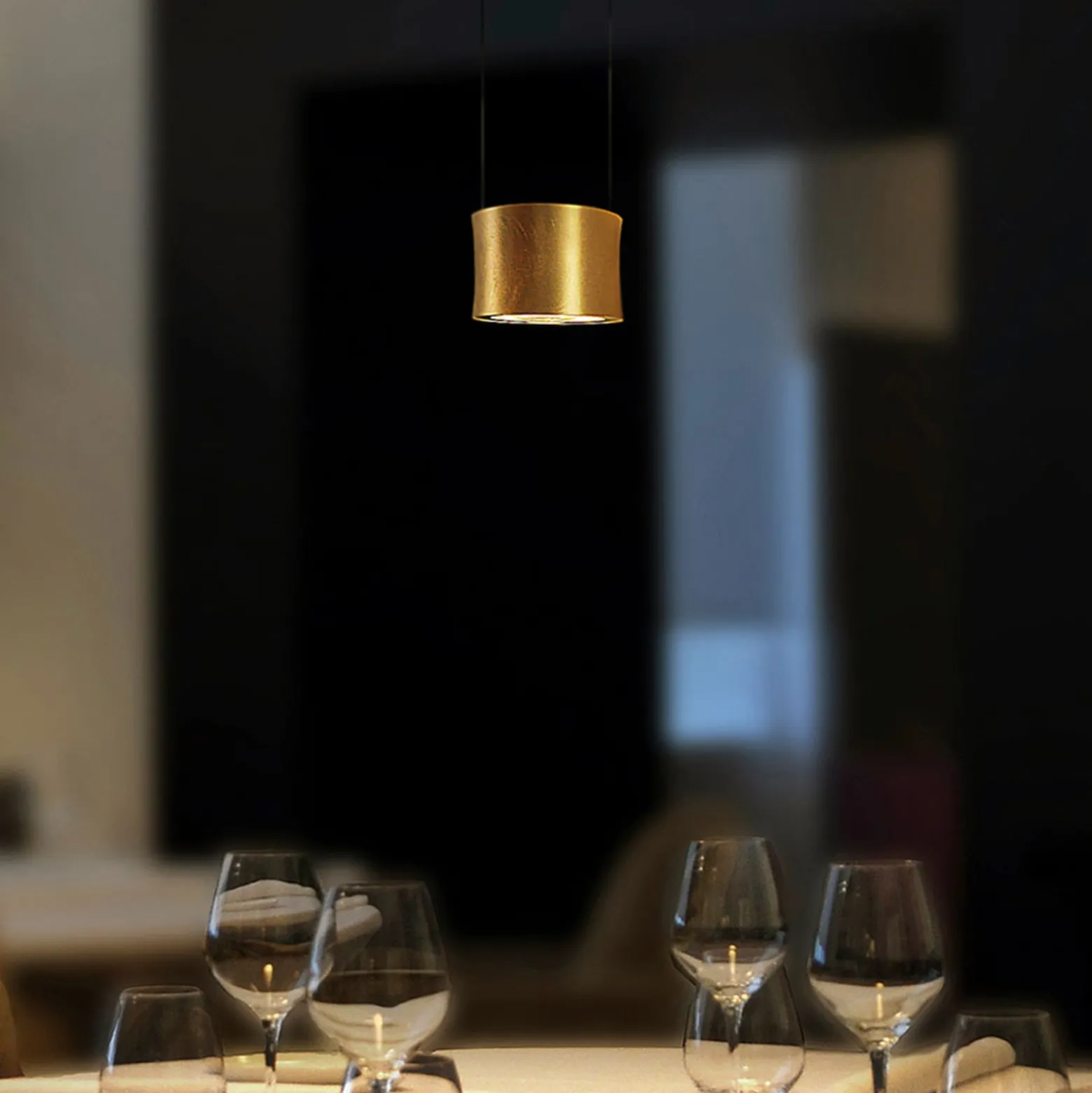 BANKAMP Impulse -LED-riippuvalaisin 1-lamp. kulta
