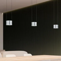 BANKAMP Impulse -LED-riippuvalo 3-lamp. nikkeli