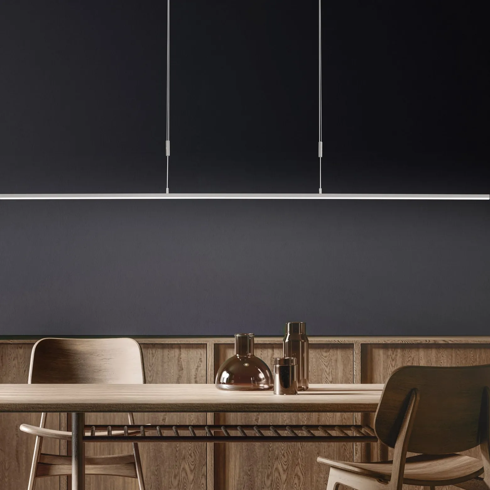 BANKAMP Slim riippuvalaisin ZigBee 128cm nikkeli
