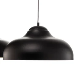 Basca-riippuvalaisin, musta/kultainen, 2-lamppuinen, 125 cm, E27