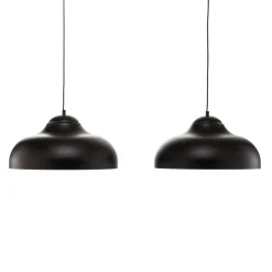 Basca-riippuvalaisin, musta/kultainen, 2-lamppuinen, 125 cm, E27