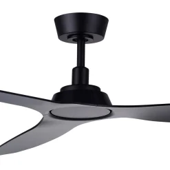 Beacon kattotuuletin Moto, musta, Ø 132 cm, hiljainen