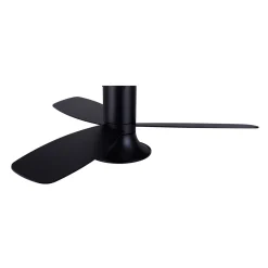 Beacon kattotuuletin valolla Flusso musta 132cm hiljainen