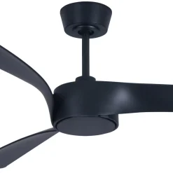 Beacon kattotuuletin valolla Line musta 132 cm hiljainen