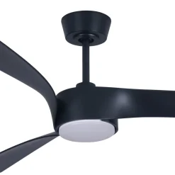 Beacon kattotuuletin valolla Line musta 132 cm hiljainen