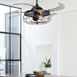 Beacon kattotuulettimen valo Fanaway Industri musta äänetön