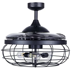Beacon kattotuulettimen valo Fanaway Industri musta äänetön
