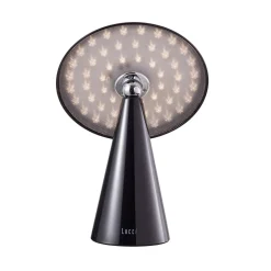 Beacon LED-akkukäyttöinen pöytälamppu Kinoko, musta, 27 cm, CCT