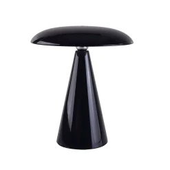 Beacon LED-akkukäyttöinen pöytälamppu Kinoko, musta, 27 cm, CCT
