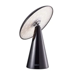 Beacon LED-akkukäyttöinen pöytälamppu Kinoko, musta, 27 cm, CCT
