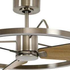 Beacon LED-kattotuuletin Cessna, nikkeli/tammi, DC, hiljainen