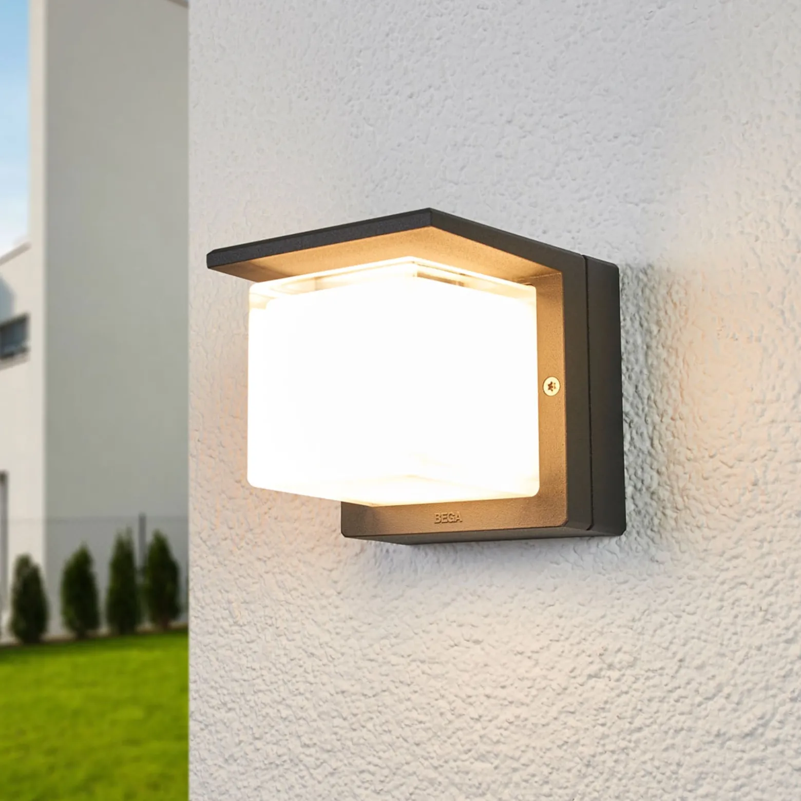 BEGA 33327K3 LED-ulkoseinävalaisin grafiitti 3000K