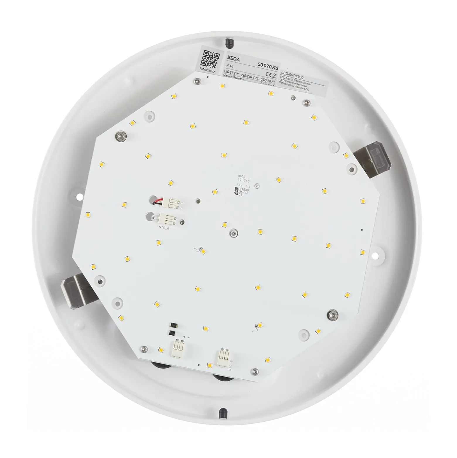 BEGA 50079 LED-kattovalaisin DALI 3000K Ø34cm Ø34cm