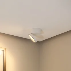 BEGA LED-kattovalaisin 51312.1, valkoinen, metalli DALI-kääntyvä