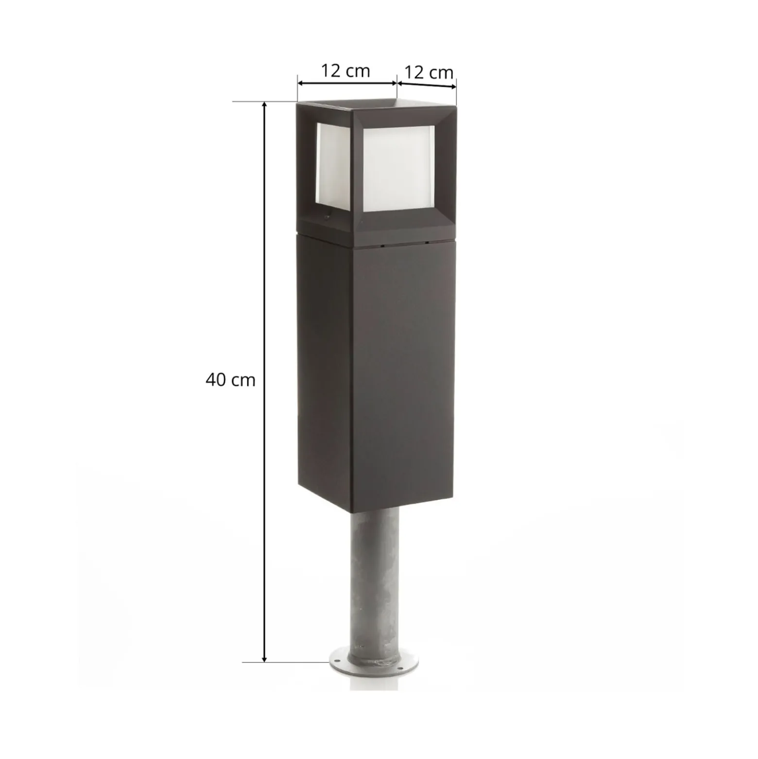 BEGA 84604 - LED-pollarivalaisin, grafiitti, 3000K