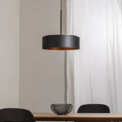 BEGA LED-ripustusvalaisin Studio Line Ø 36 cm musta-kupari DALI DALI
