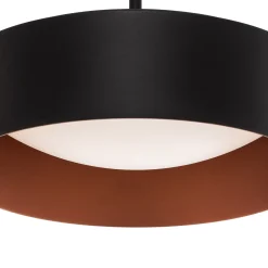 BEGA LED-ripustusvalaisin Studio Line Ø 36 cm musta-kupari DALI DALI