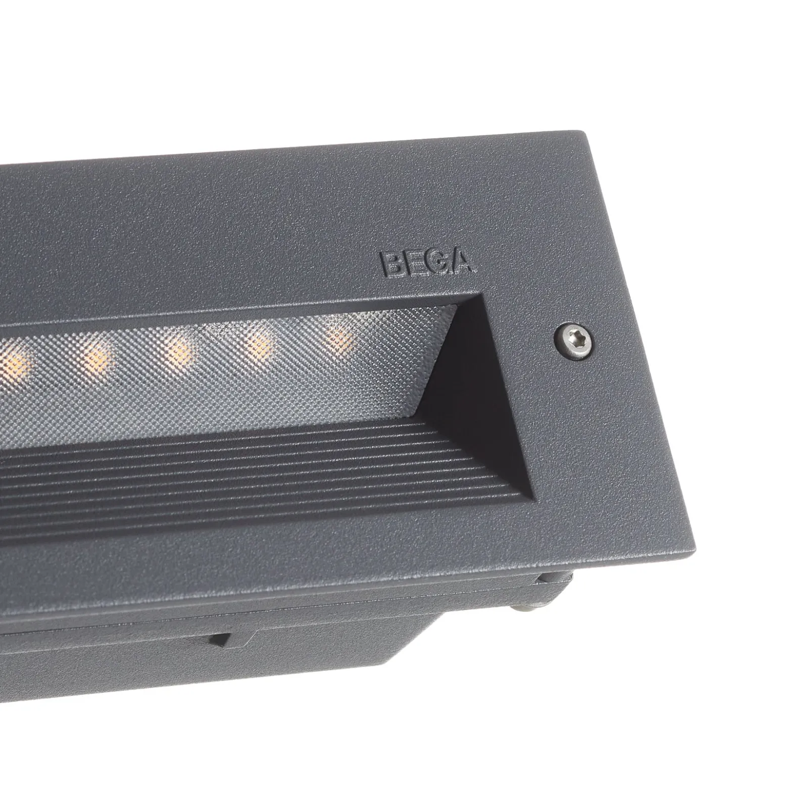 BEGA 33055 LED-seinäuppovalo 3000K grafiitti 32 cm