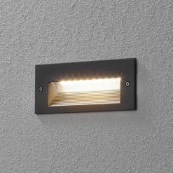 BEGA 33053 LED-seinäuppovalo 3000K grafiitti 17 cm