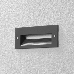 BEGA 33053 LED-seinäuppovalo 3000K grafiitti 17 cm