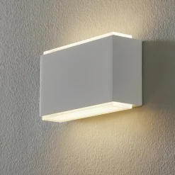 BEGA 23015 LED-seinävalaisin 3000K 18cm valkoinen 1,260lm