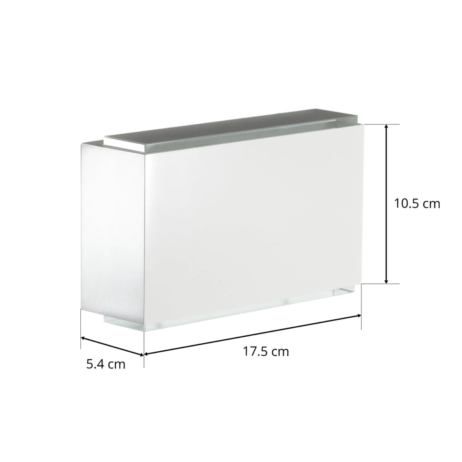 BEGA 50072 LED-seinävalaisin 3000K 18cm valkoinen 1,630lm