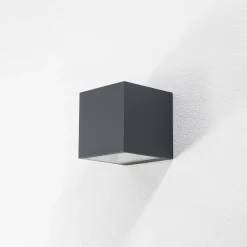 BEGA LED-ulkoseinävalaisin 24135 K3, grafiitti, ylös/alas, DALI, DALI