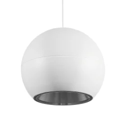 BEGA Studio Line riippuvalaisin DALI, valkoinen/alu Ø19 cm