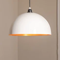 Berceste 232-S riippuvalaisin Ø40cm valkoinen/kultainen