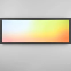 Beta LED-kattovalaisin, pituus 80 cm, musta, RGBW, CCT