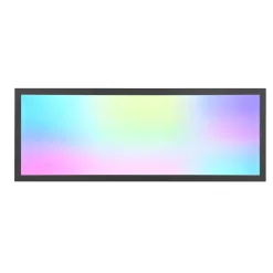 Beta LED-kattovalaisin, pituus 80 cm, musta, RGBW, CCT