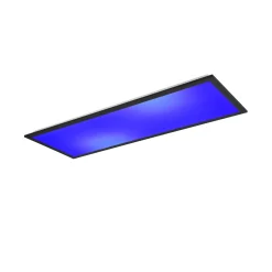Beta LED-kattovalaisin, pituus 80 cm, musta, RGBW, CCT