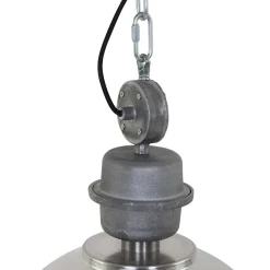Bikkel-riippuvalaisin, Ø 42 cm, teräksenvärinen, metalli, lasi, valaisin,