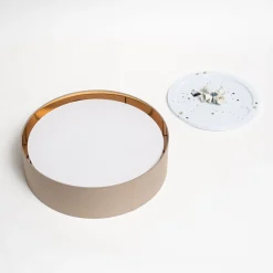 Bilbao kattovalaisin, harmaa/kulta, Ø 60 cm