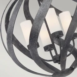 Blacksmith-riippuvalo musta/valkoinen, Ø 50,1 cm