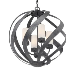 Blacksmith-riippuvalo musta/valkoinen, Ø 50,1 cm