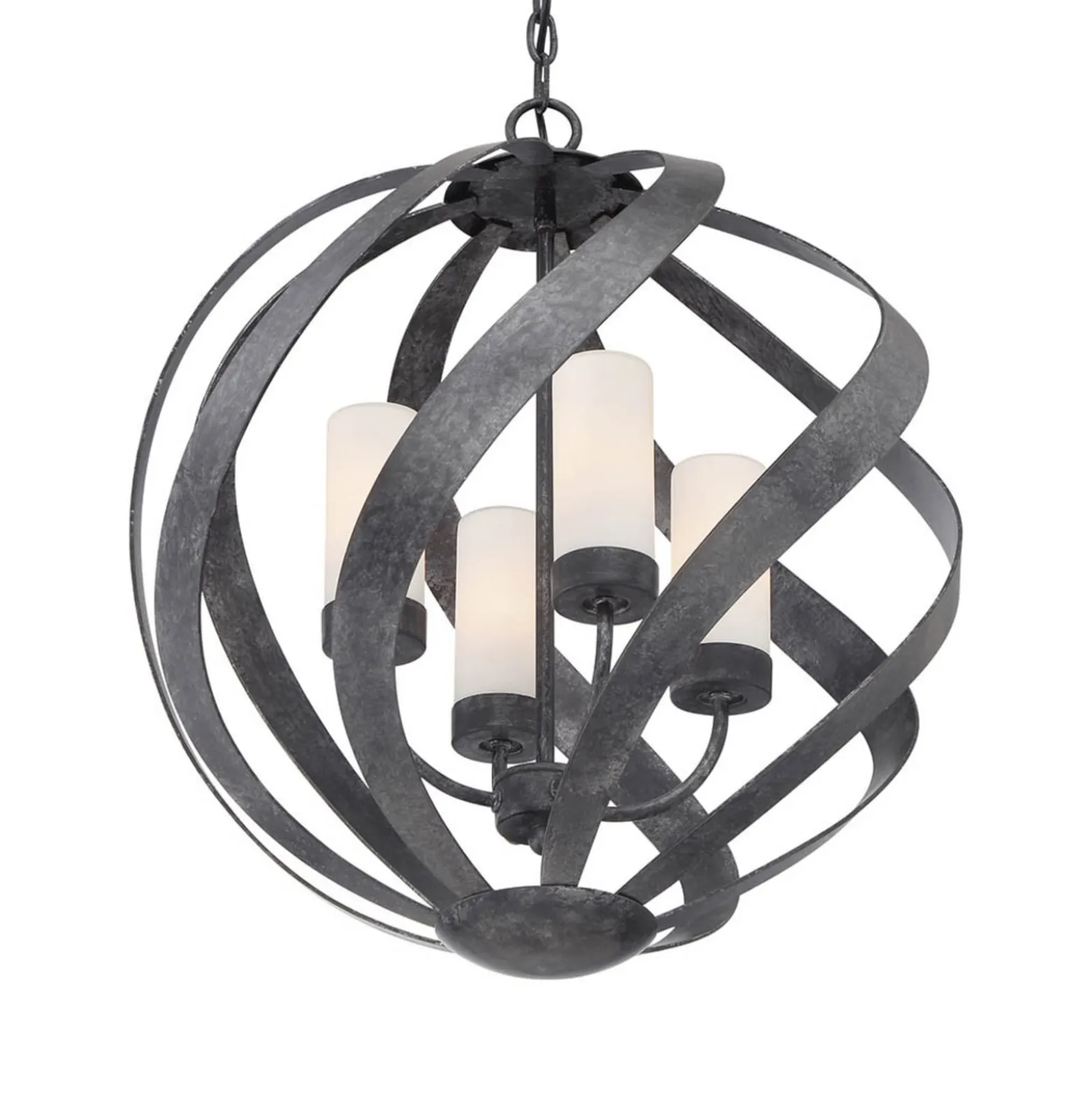 Blacksmith-riippuvalo musta/valkoinen, Ø 50,1 cm