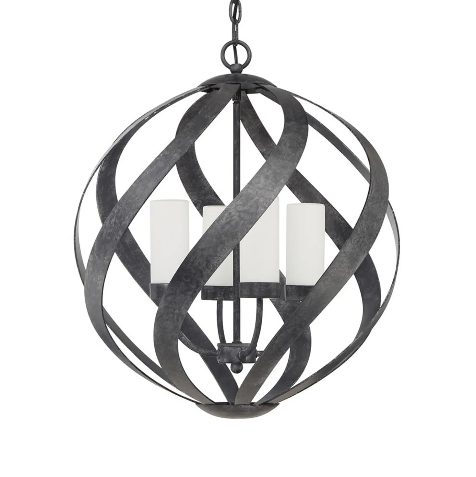 Blacksmith-riippuvalo musta/valkoinen, Ø 50,1 cm