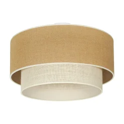 Boho-kattovalaisin, ruskea/beige, halkaisija 60 cm, kangas