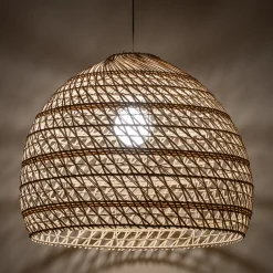 BOHO riippuvalaisin, Ø 60 cm, luonnonruskea, rottinki, E27