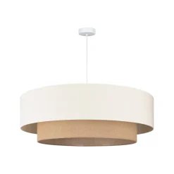 Boho-riippuvalo, beige/juutti, Ø 80 cm, tekstiili, E27